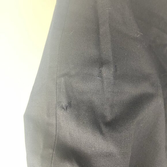 Tory Burch Women's Sailor Wide Leg Trousers Size 2 Navy Blue Small Hole - Picture 3 of 12